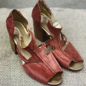 Rachel coney 3 open toe pumps